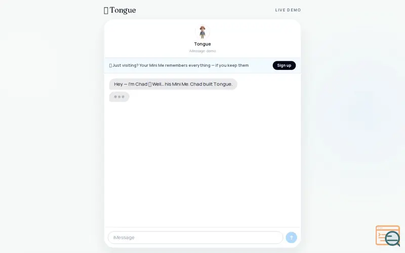Screenshot of Tongue