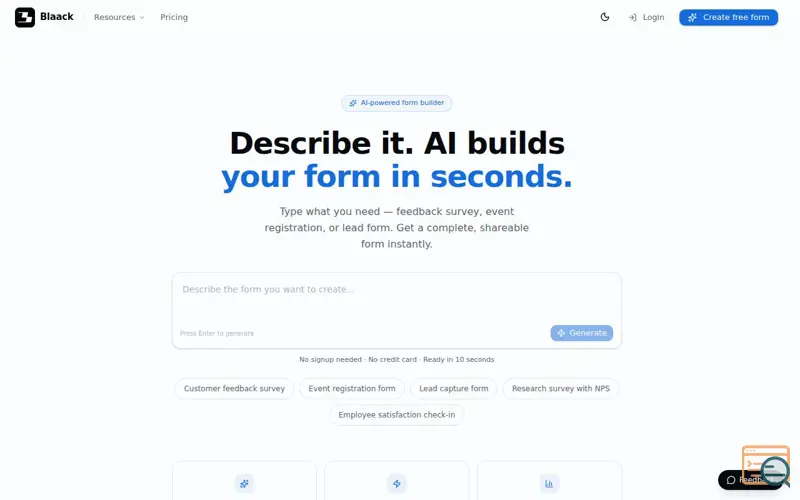 Screenshot of Blaack