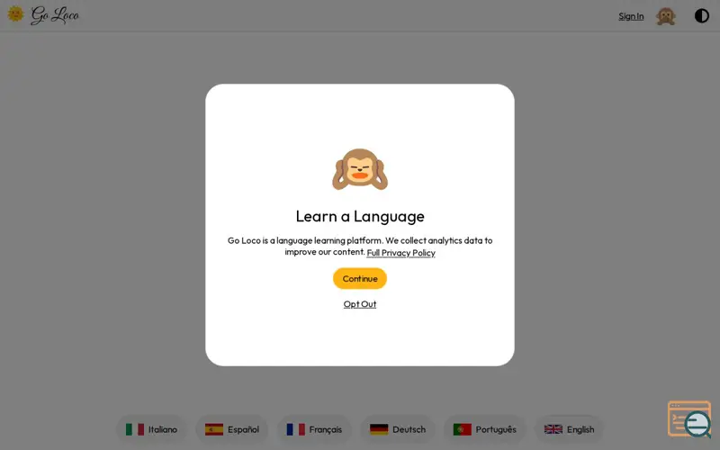 Screenshot of Go Loco