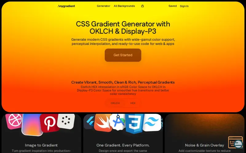 Screenshot of AnyGradient