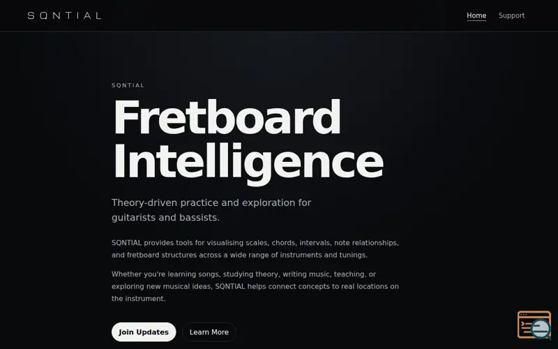 Screenshot of SQNTIAL