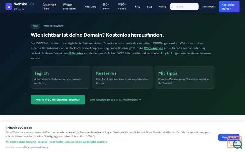 Screenshot of Website SEO Check