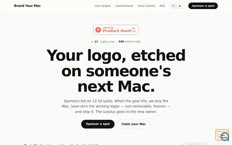 Screenshot of Brand someone's Mac