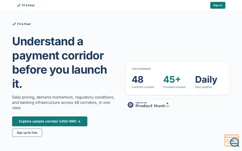 Screenshot of Corridor Explorer