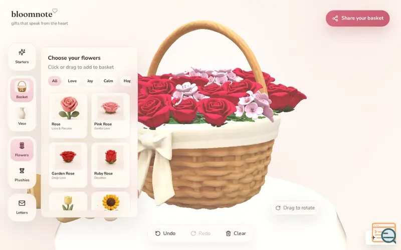 Screenshot of Bloomnote