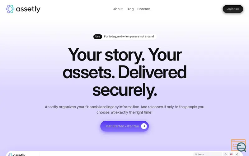 Screenshot of Assetly