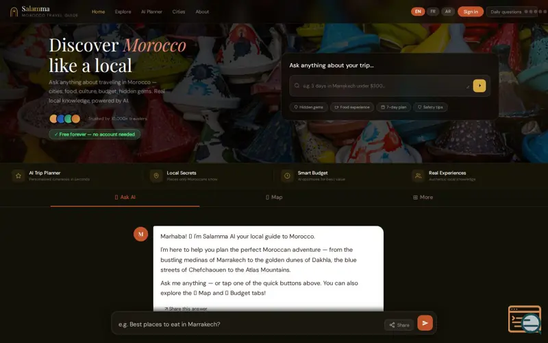 Screenshot of Salamma