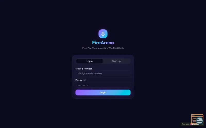 Screenshot of FireArena — Free Fire Tournaments