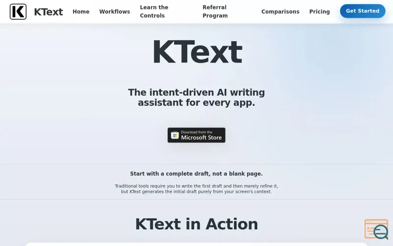 Screenshot of KText 