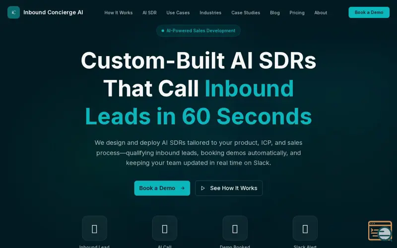 Screenshot of Inbound Concierge AI