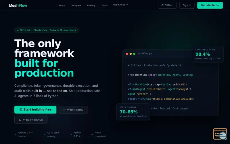 Screenshot of MeshFlow