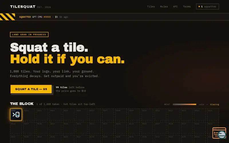 Screenshot of Tilesquat