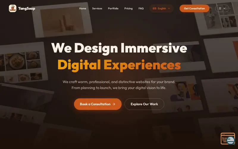 Screenshot of TangSoup|WebDesign&Dev