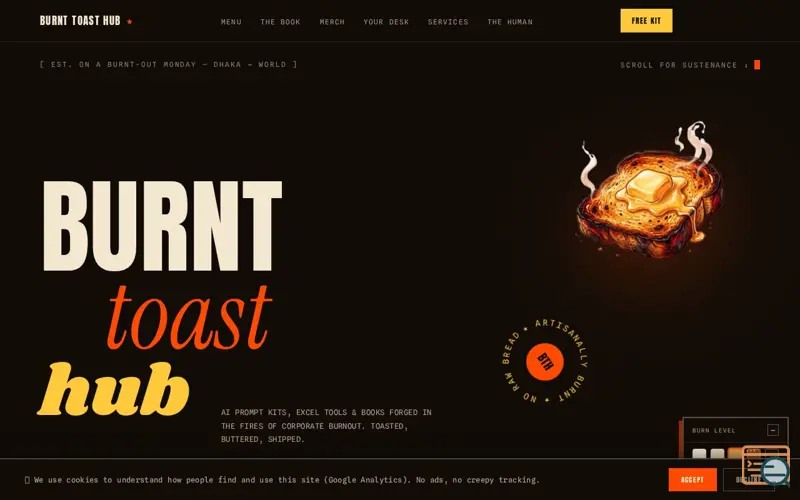 Screenshot of BurntToastHub