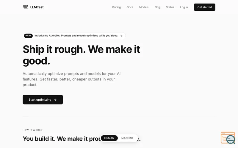 Screenshot of LLMTest