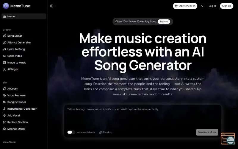 Screenshot of MemoTune