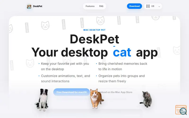 Screenshot of DeskPet