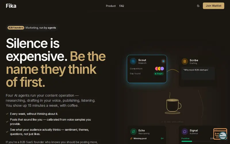 Screenshot of Fika