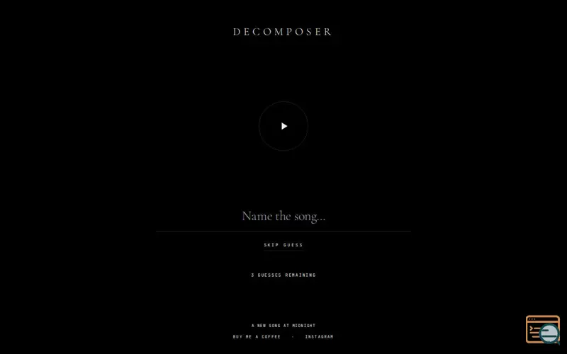 Screenshot of Decomposer