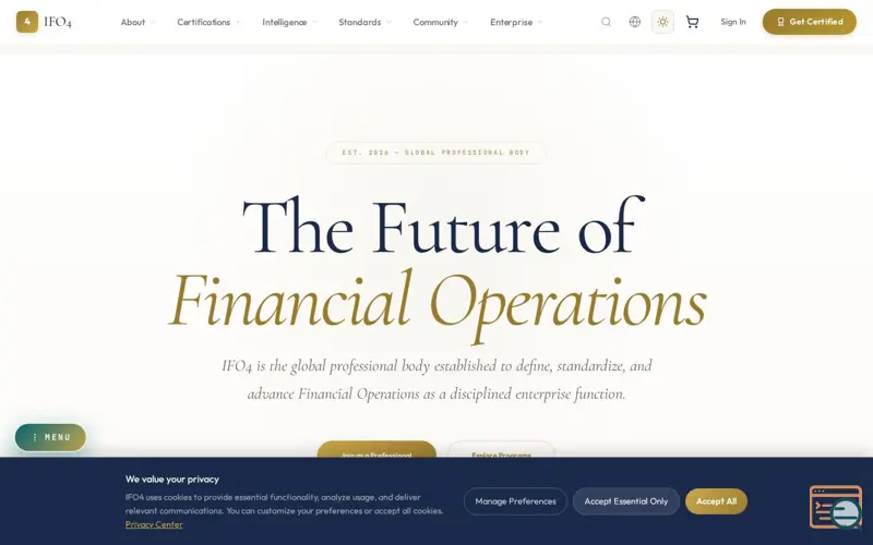 Screenshot of IFO4 International Financial Operations