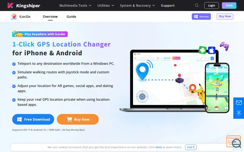 Screenshot of iLocGo