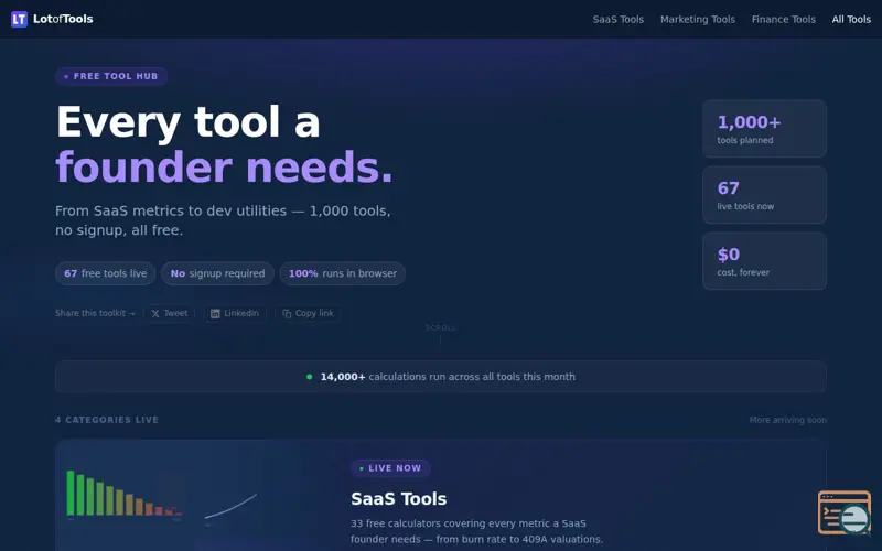 Screenshot of LotofTools
