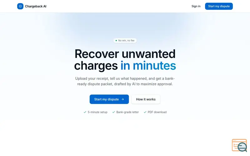 Screenshot of Get My Refund