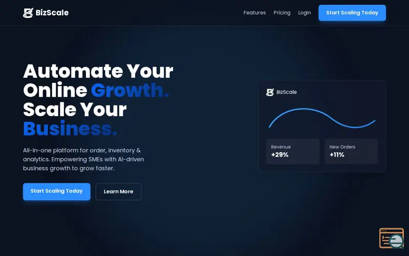 Screenshot of Bizscal