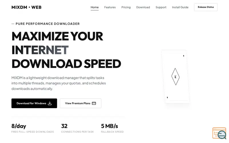 Screenshot of MIXDM Utility