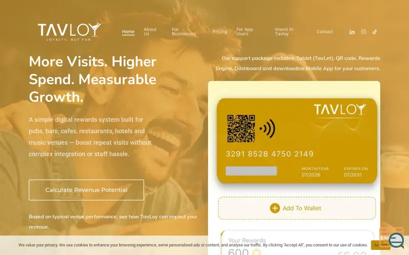 Screenshot of TavLoy