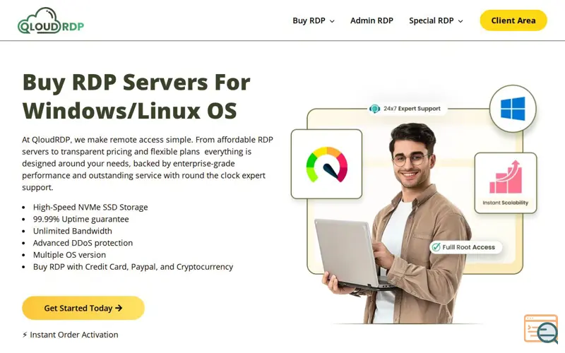 Screenshot of QloudRDP