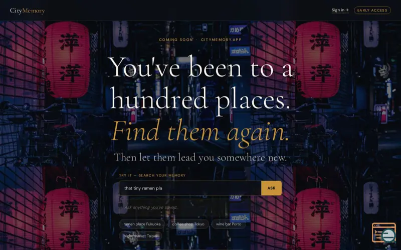 Screenshot of City Memory