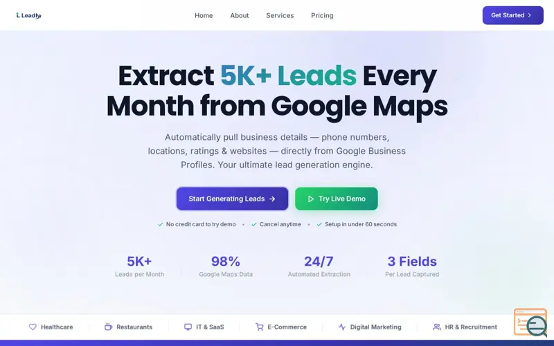 Screenshot of Leadly