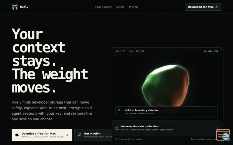 Screenshot of Hvelv