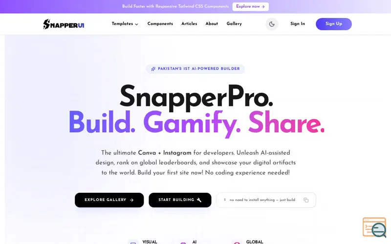 Screenshot of SnapperUI