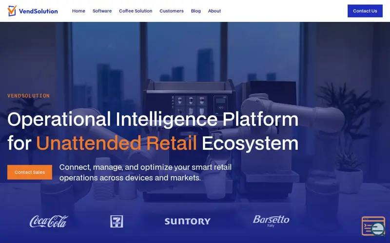 Screenshot of VendSolution