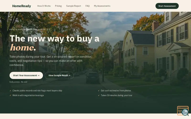 Screenshot of HomeReady