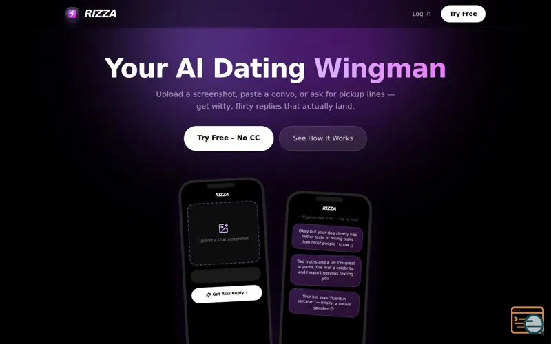 Screenshot of RIZZA APP