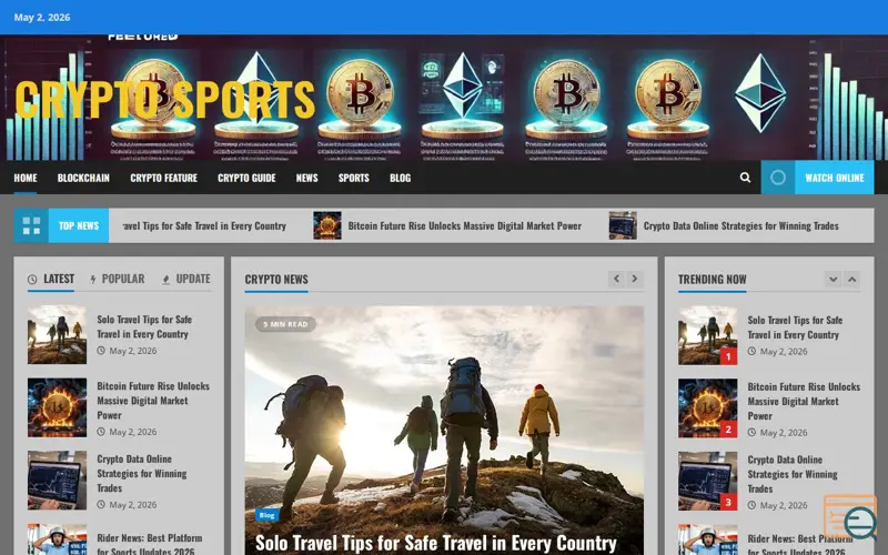 Screenshot of cryptosportsnews.com