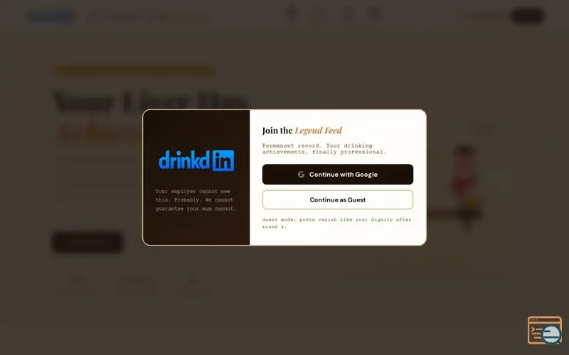 Screenshot of Drinkdln