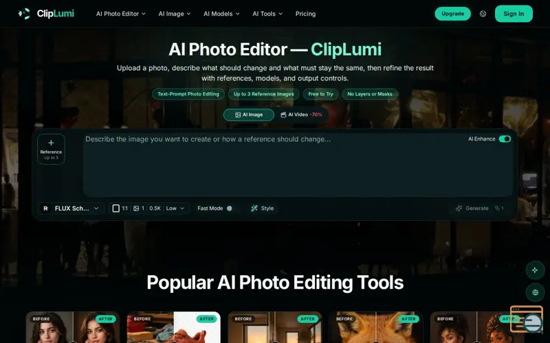 Screenshot of ClipLumi