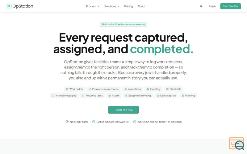 Screenshot of OpStation