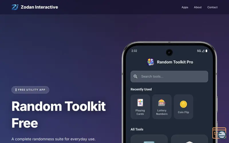 Screenshot of Random Toolkit Free
