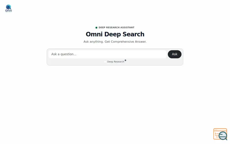 Screenshot of OmniDeepSearch