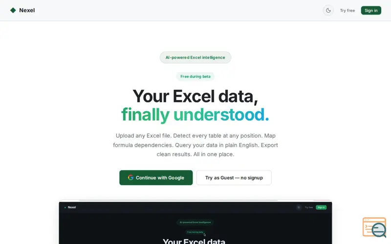 Screenshot of Nexel