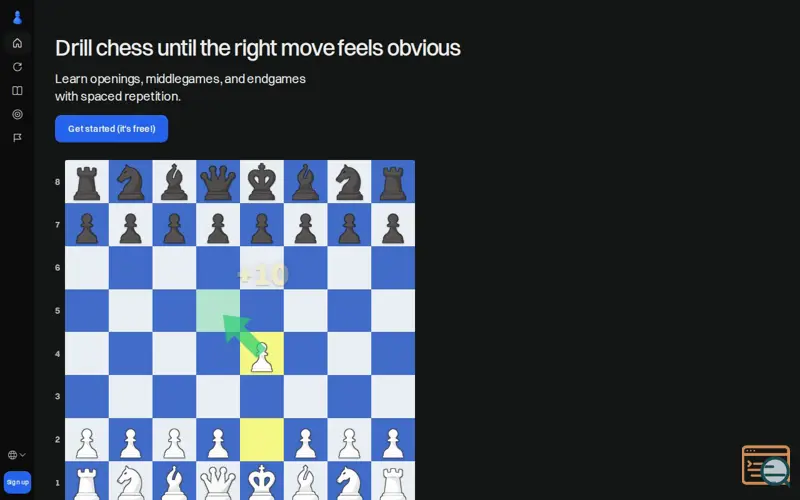 Screenshot of learnchess.fun