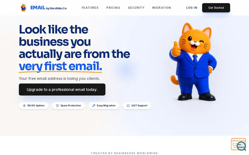 Screenshot of Email by Nordible.co