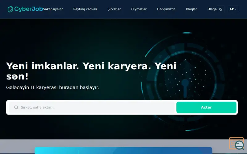 Screenshot of CyberJob