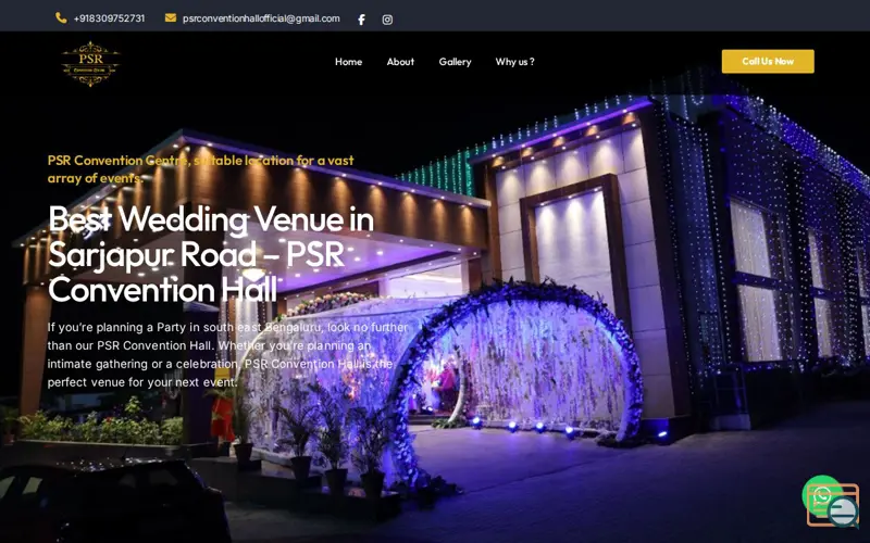 Screenshot of PSR Convention Hall