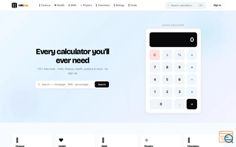 Screenshot of Calcosy